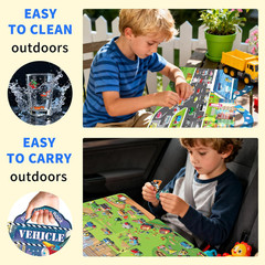 2 Pack Puffy Sticker Books for Kids Ages 3-5, Construction Truck and Vehicle Car