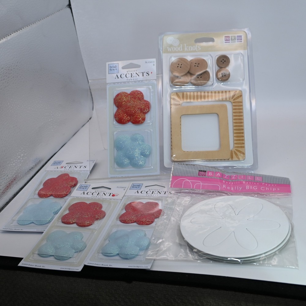 scrapbooking embellishments flowers /frames/chipboard