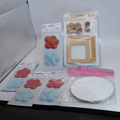 scrapbooking embellishments flowers /frames/chipboard