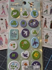 Daiso Sealing Stamp Seal Stickers And Other Stickers Total 5 Sets