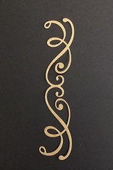BORDERS Flourish Border Die Cut Embellishments 6 pcs Scrapbook Cards Crafts