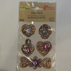 Crafters Square Scrapbooking Stickers Bling Lot Of 5 As Pictured NEW *READ*
