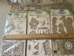 Large Lot of Designer Chipboard Embellishments Scrapinier/Little Birdie 12 NIP