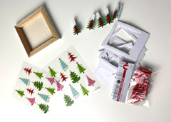Christmas Craft And Scrapbooking Embellishments and Stickers Lot