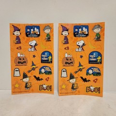 PEANUTS Thanksgiving & HALLOWEEN Mixed Stickers Sheets Lot, Holiday Snoopy