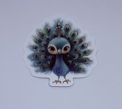 Cute Baby Peacock Animal Sticker Vinyl Decal Journal Wall Fun Art Decor Tc9