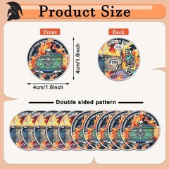 10 Pcs Dumpster Fire Challenge Coins Dumpster Fire and Skull Desk Accessories