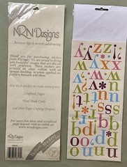 Lot of 26 Sheets Alphabet Stickers Sticko, MAMBI, NRN, K & Company New!