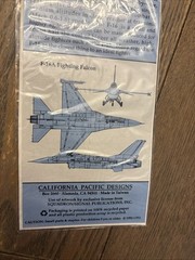 Vintage SilverWings Fighter Plane Stickers National Air And Space Museum F-16A