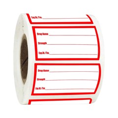 500Pcs Drug Name Label Stickers Medication Strength Stickers 1×2 Inch-Veterin…