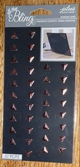Jolees Bling Rose Gold Studs Triangle Wedding Card Making 3D Scrapbook Stickers