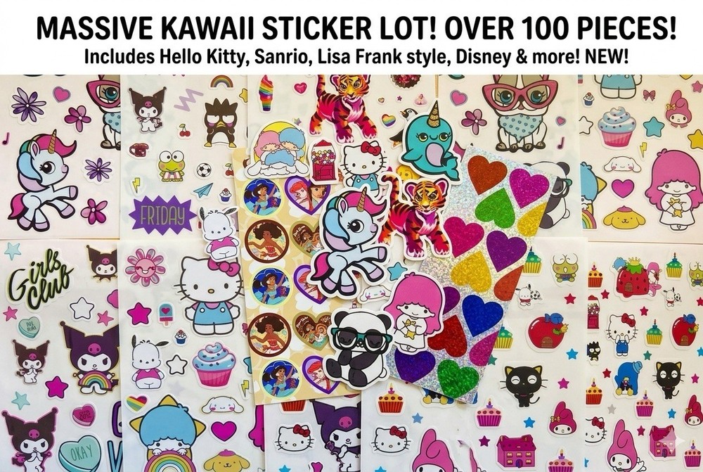199+ Stickers | HUGE Wholesale Sticker Mixed Lot Kit collection