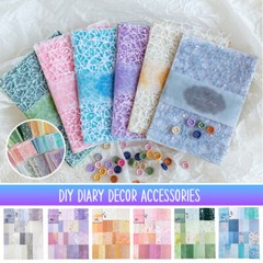 26Pcs DIY Diary Decor Accessories Handmade Scrapbook Paper Craft Textured Paper.