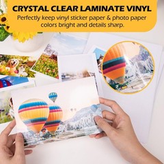 TECKWRAP Glossy Laminating Sheets Clear Laminate Sheets for Inkjet Printable …