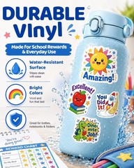 100PCS Back to School Stickers for Kids & Teachers – Fun Classroom Supplies