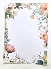 Floral Frames Junk Journals Invitations Notes