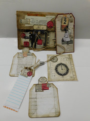 Junk Journal Add-On Handmade Tags, Journal Card, Envelope Ephemera Set