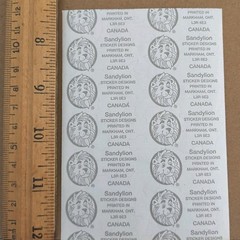 Vintage Sandylion Reflective Maxi Transportation Sticker Sheet