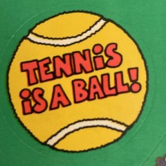 1980 VTG HALLMARK COMIC TENNIS RACKET & BALLS STICKERS