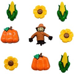 Buttons Galore 50+ Assorted AUTUMN FALL Theme Buttons for Sewing & Crafts