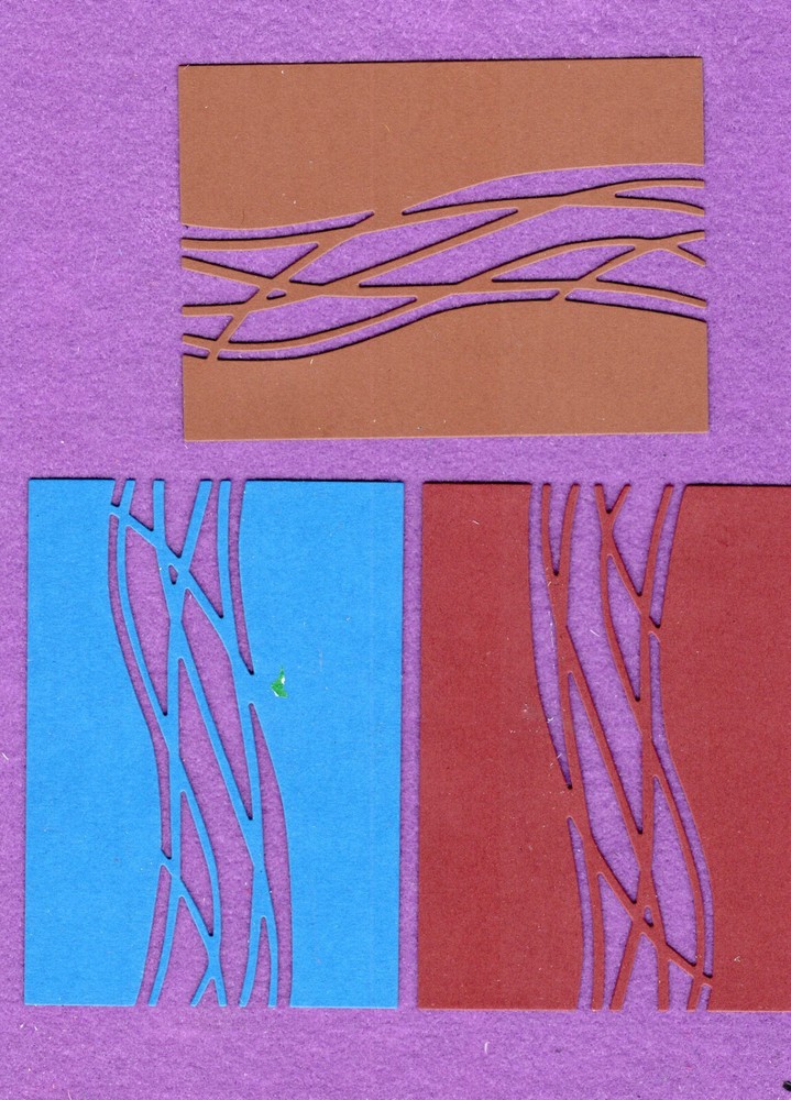 BACKGROUND LINES die cuts scrapbook cards