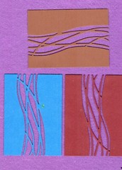 BACKGROUND LINES die cuts scrapbook cards