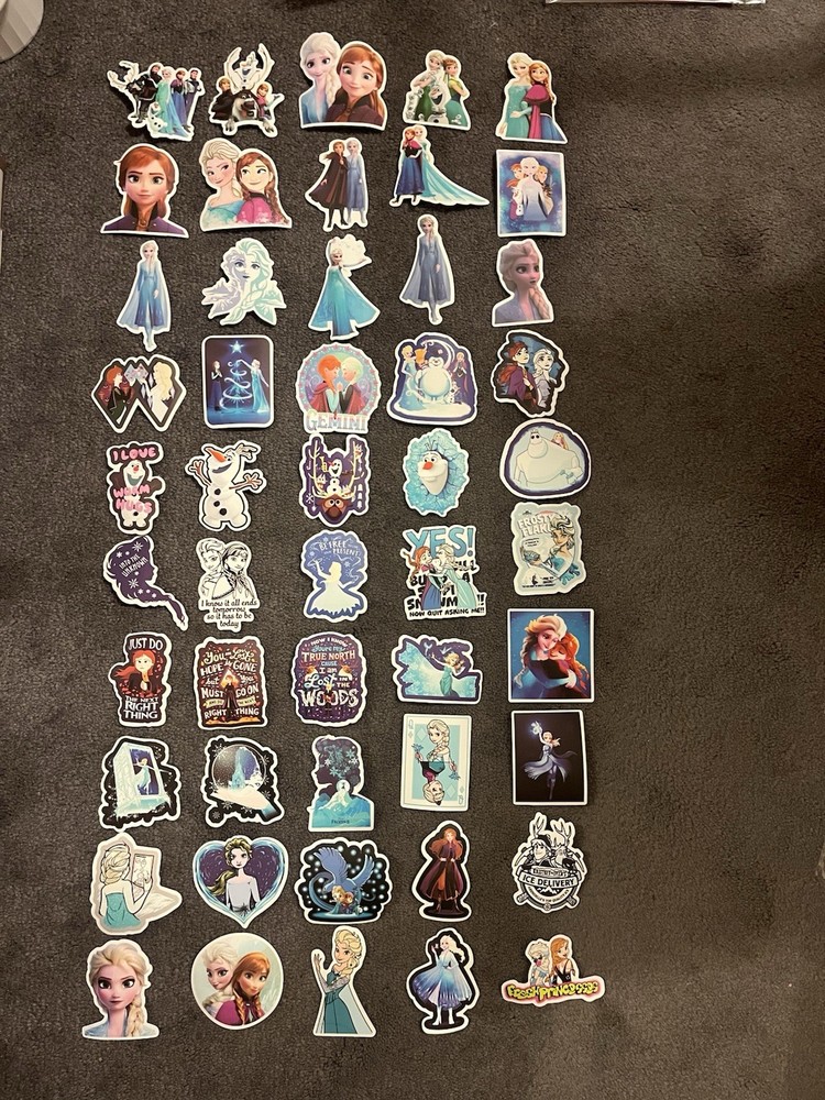 10 PCs Random “Frozen” Movie Stickers | Disney Stickers | Princess Stickers