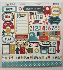 Carta Bella 12×12 Stickers-Variations-Well Played, Rough & Tumble, Haunted, More