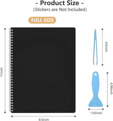 Large Reusable Sticker Book Collecting Album 8.5×11 Inch Sticker Collection Stor