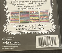Ranger Dylusions Creative Dyary Back Chat Stickers & Washi Tape Sheets NEW