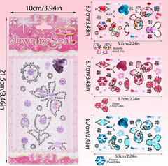 Self Adhesive Gem Stickers, Rhinestones Stick on Jewels for Crafts, Sparkly Crys