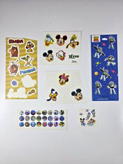HUGE Vintage character stickers variety lot DISNEY, Looney Toons, Sesame Street