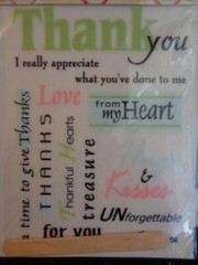 From the Heart Thank You Expressions Rub Ons Scrapbooking Cards