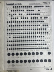 Letraset And Zip A Tone Symbols – Register Marks 70507, 554 – 3 Partial Sheets