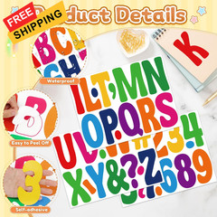 150 PCS Letter Stickers Bulletin Board Letters 12 Sheets 4 Inch, Colorful