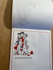 VTG 90s Carson-Dellosa Publ «All this & tenure too!» 11 Sheet Stationary/Notepad