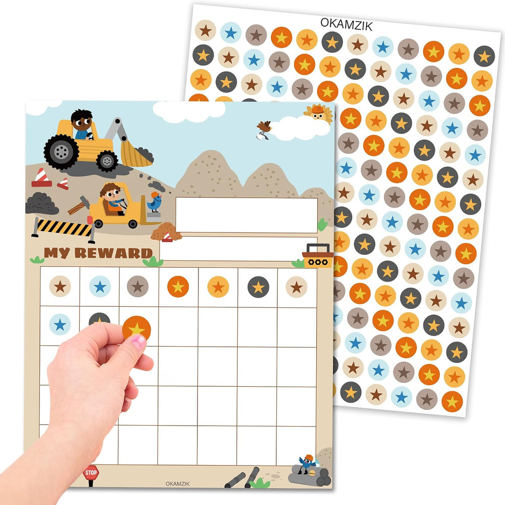 Star Sticker Chart for Kids Behavior -25 Toddler Sticker Reward Chart Incentives