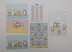 Mixed Lot 19 Hubman And Chubgirl Stickers Pin Post Cards Box Vinyl Die Cuts