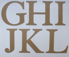 4″ ELEGANT FONT – Large Alphabet Chipboard Letters Die Cuts – 26 Pc