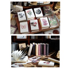 80Pcs Vintage Flowers Fairy Paper Stickers Book Junk Journals Card Scrapbooking