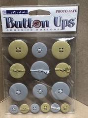 Stickopotamus-Gold & Silver ADHESIVE BUTTONS-15PC SET-EK SUCCESS-SPBUS10