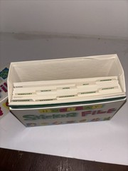 Vintage Highlights For Children Magazine Sticker File Box & Holiday Stickers Lot