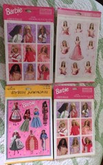 4 Barbie Heartline Hallmark Sticker Sheets Sets NEW