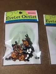 Eyelet Outlet Brads Lot of Animals NEW 6 packs Card Making Scrapbooking