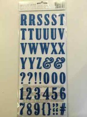 Lot of 5 AMERICAN CRAFTS ALPHA Glitter FOAM STICKER BUNDLE -New 614372