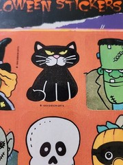 Vintage 80’s Gibson Halloween Creatures Sticker Sheet Rare
