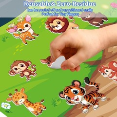 12 Set Reusable Sticker Books for Toddlers 2-4, 3D Puffy Stickers, Party Favors
