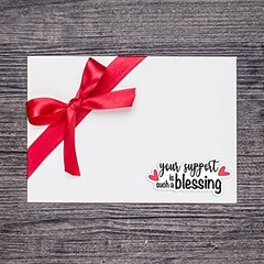 1.5» Stickers,Thank You for Your Support Your Support is Such a Blessing