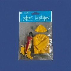 Jolee’s Boutique ☔️ RAINY DAY Yellow Jacket Umbrella Boots Rain Drops Stickers