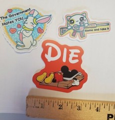 Disney Mickey Mouse 🐭 STICKERS PACK OF FIVE ** WORLDWIDE 🌐 SHIPPING **